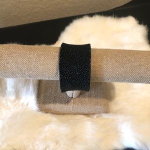 Rustic Cuff Black Stingray Beautiful Bracelet